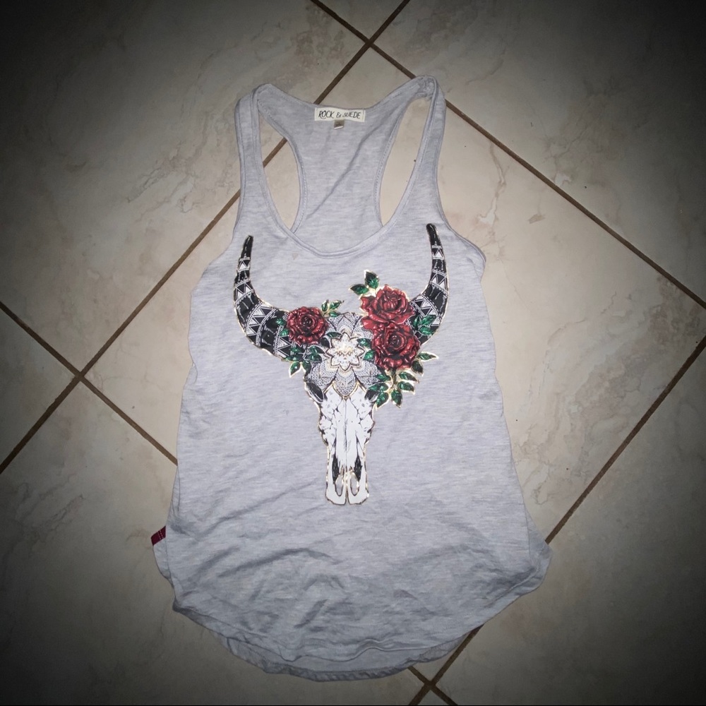 LONGHORN SKULL TANK TOP